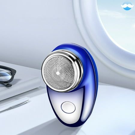 Mbzoey Mini Electric Foil Shaver for Men – Portable USB Rechargeable Travel Razor with LED Battery Display